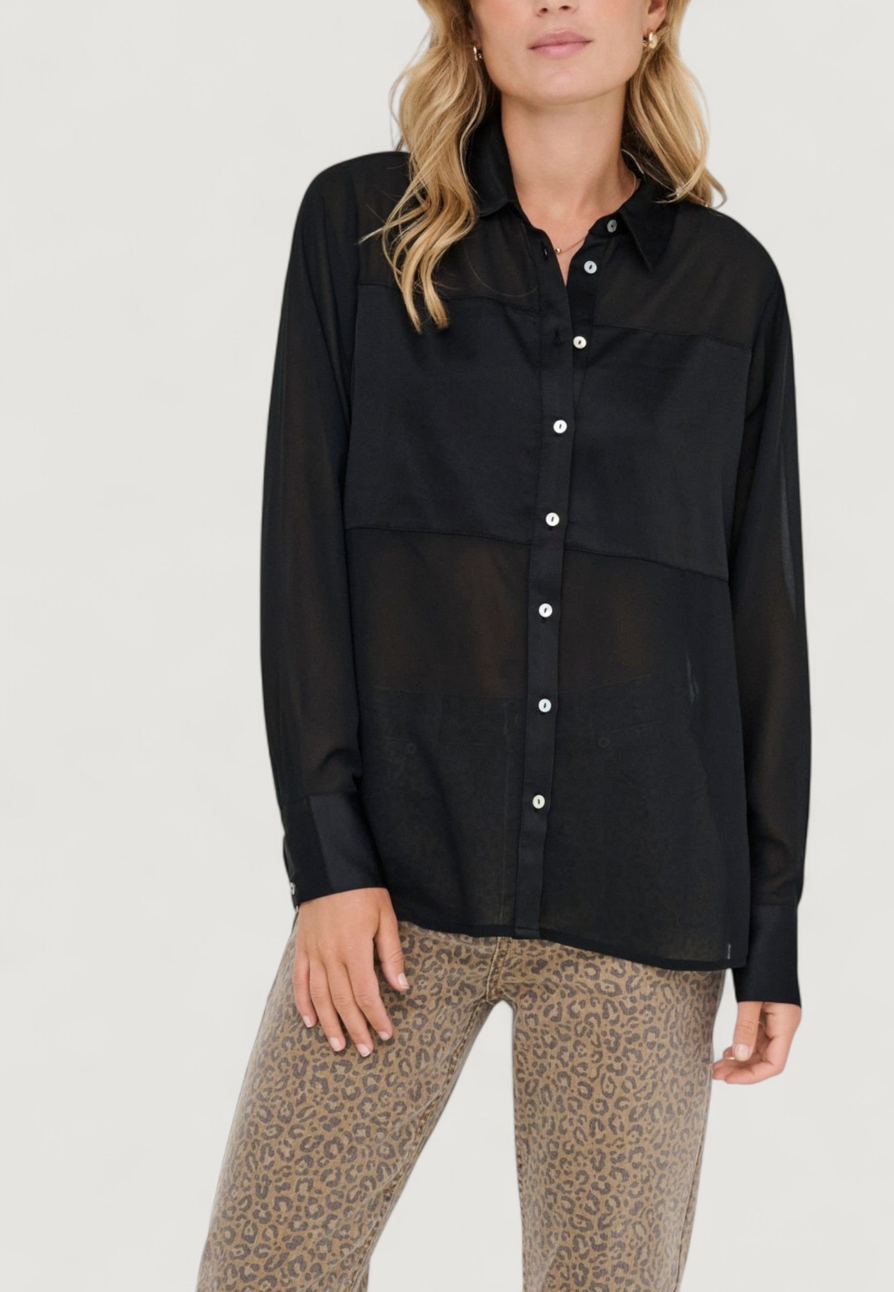 Camicia manica lunga Only Onlstar Life L/S Breeana Mix Shirt Solid