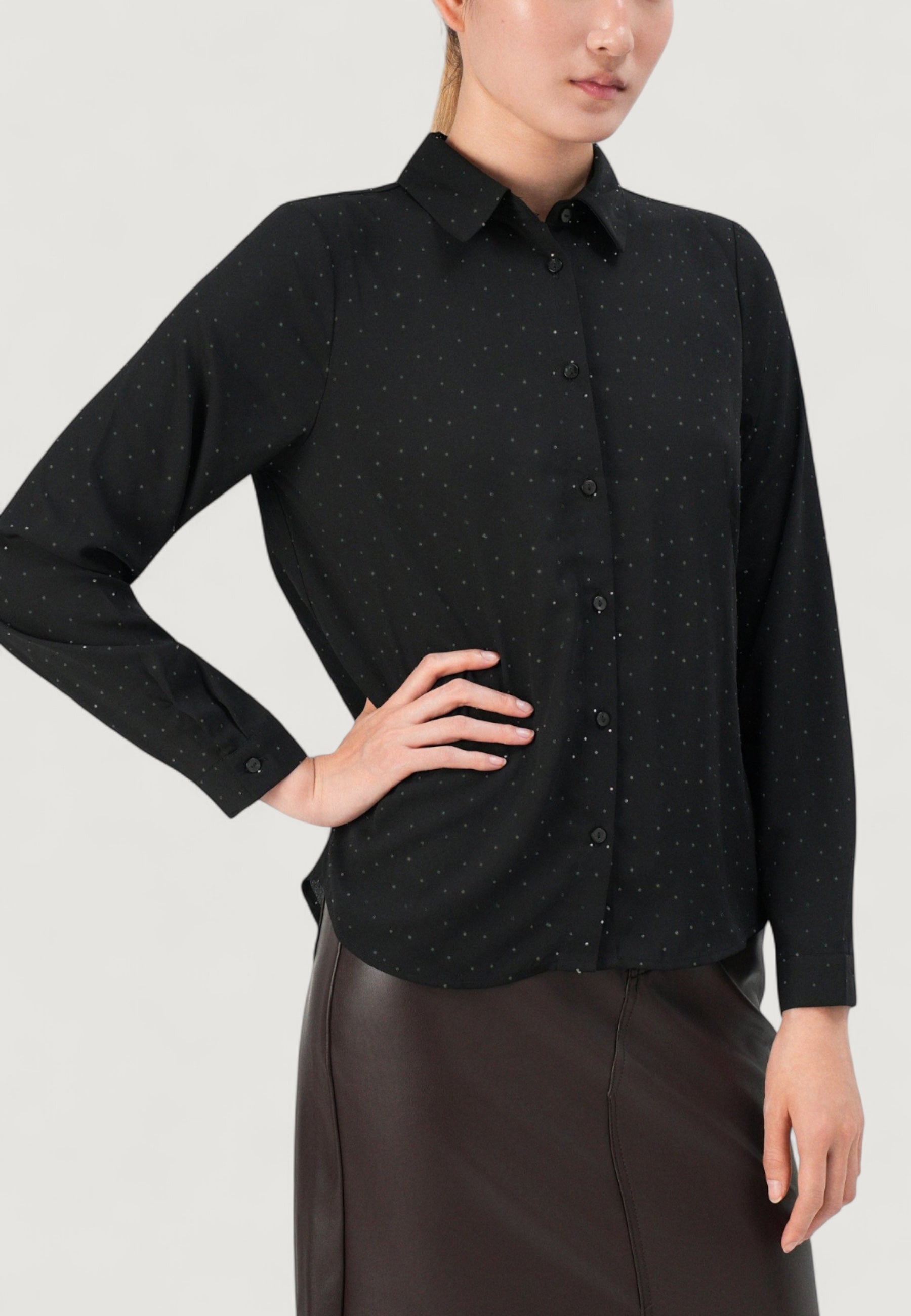 Camicia manica lunga Only Onlzeke L/S Stud Shirt Wvn