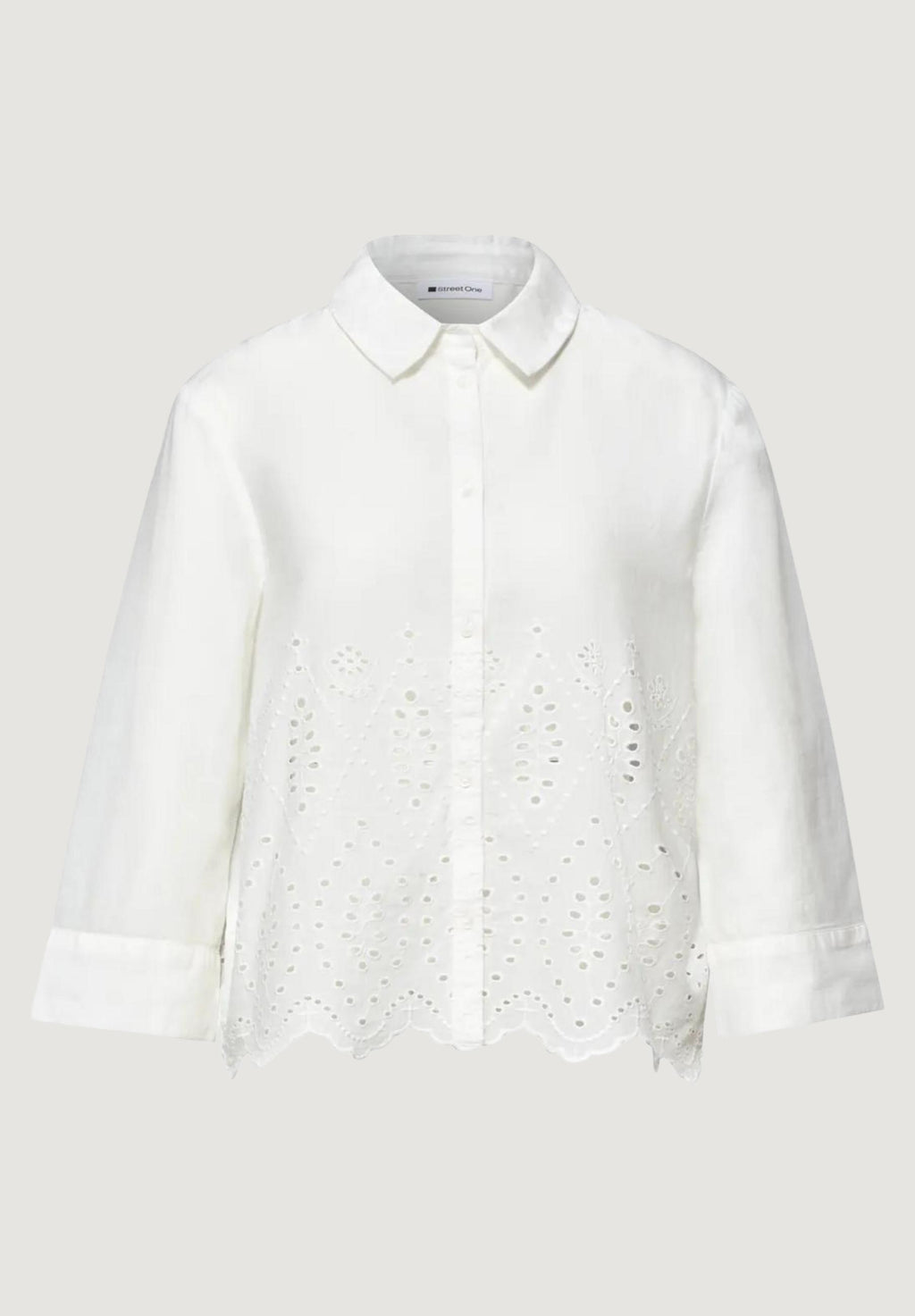Long sleeves shirts Street One SOL_Rising shiffley shirtcollar blouse
