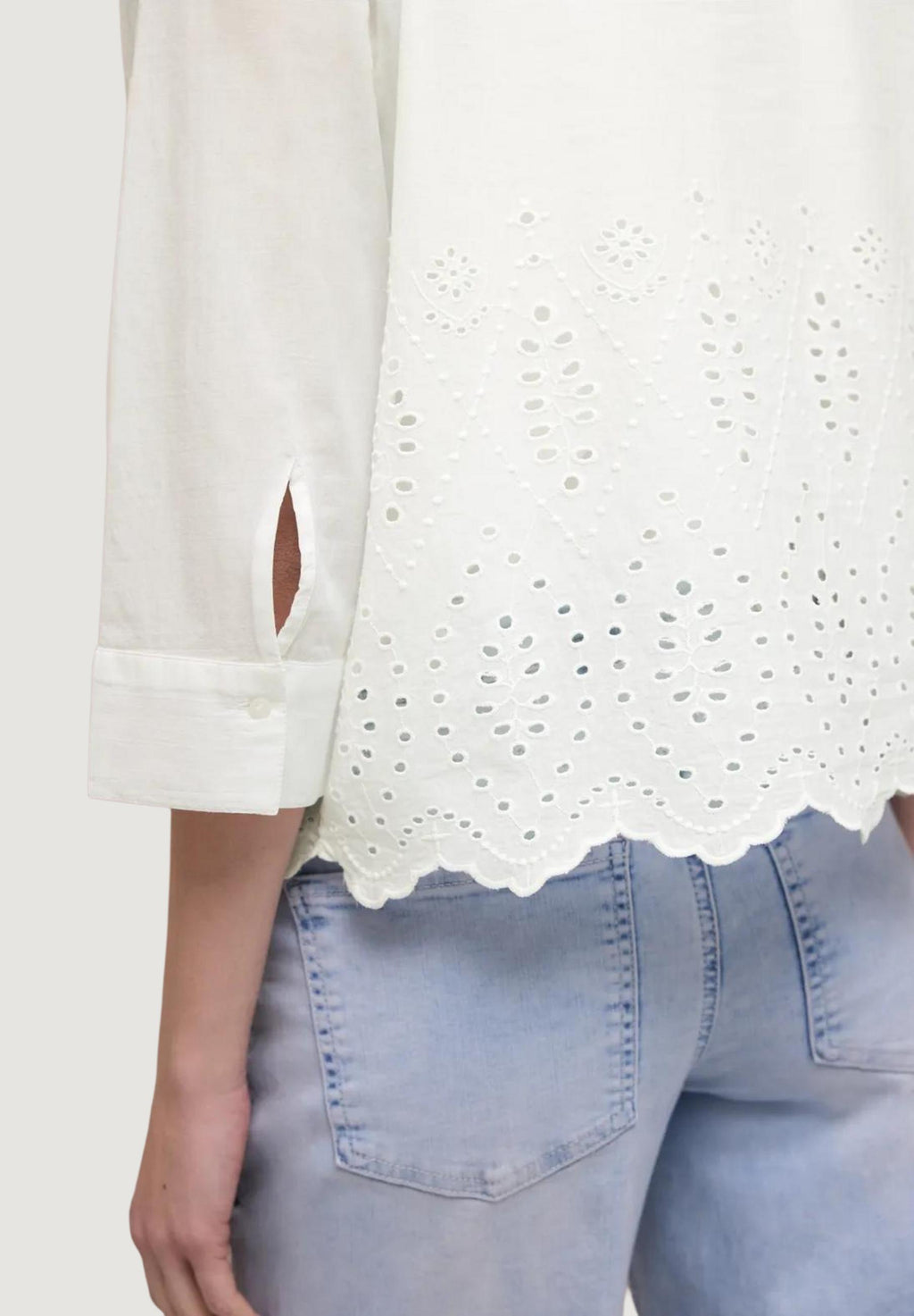 Long sleeves shirts Street One SOL_Rising shiffley shirtcollar blouse