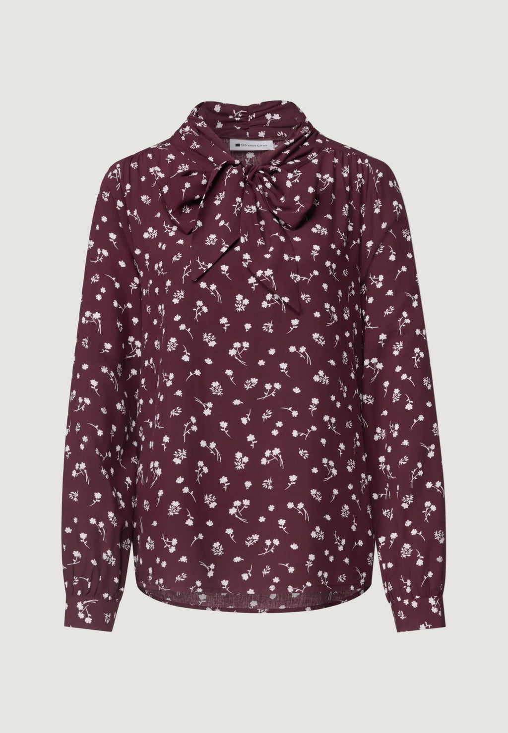 Camicia manica lunga Street One Printed blouse w tie detail
