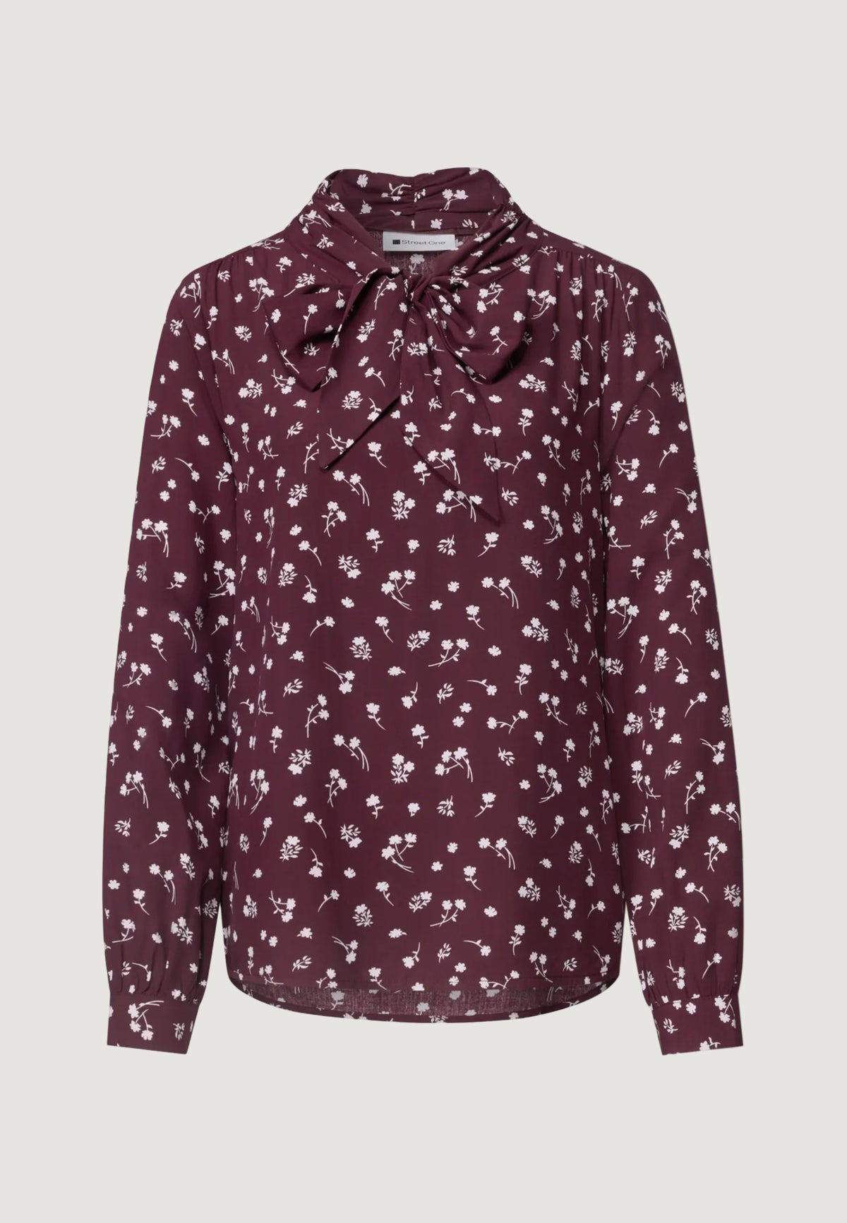 Camicia manica lunga Street One Printed blouse w tie detail