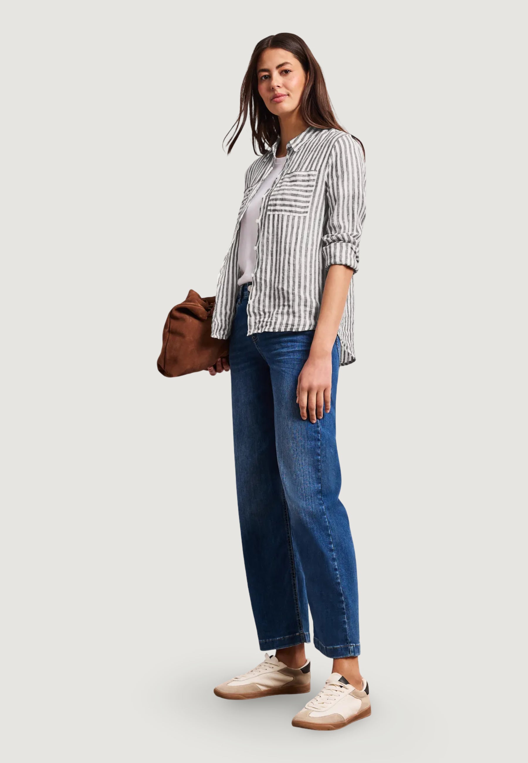 Long sleeves shirts Street One SOL_LTD QR Striped shirtcollarblouse