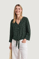 Camicia manica lunga Street One Splitneck w knot detail AOP