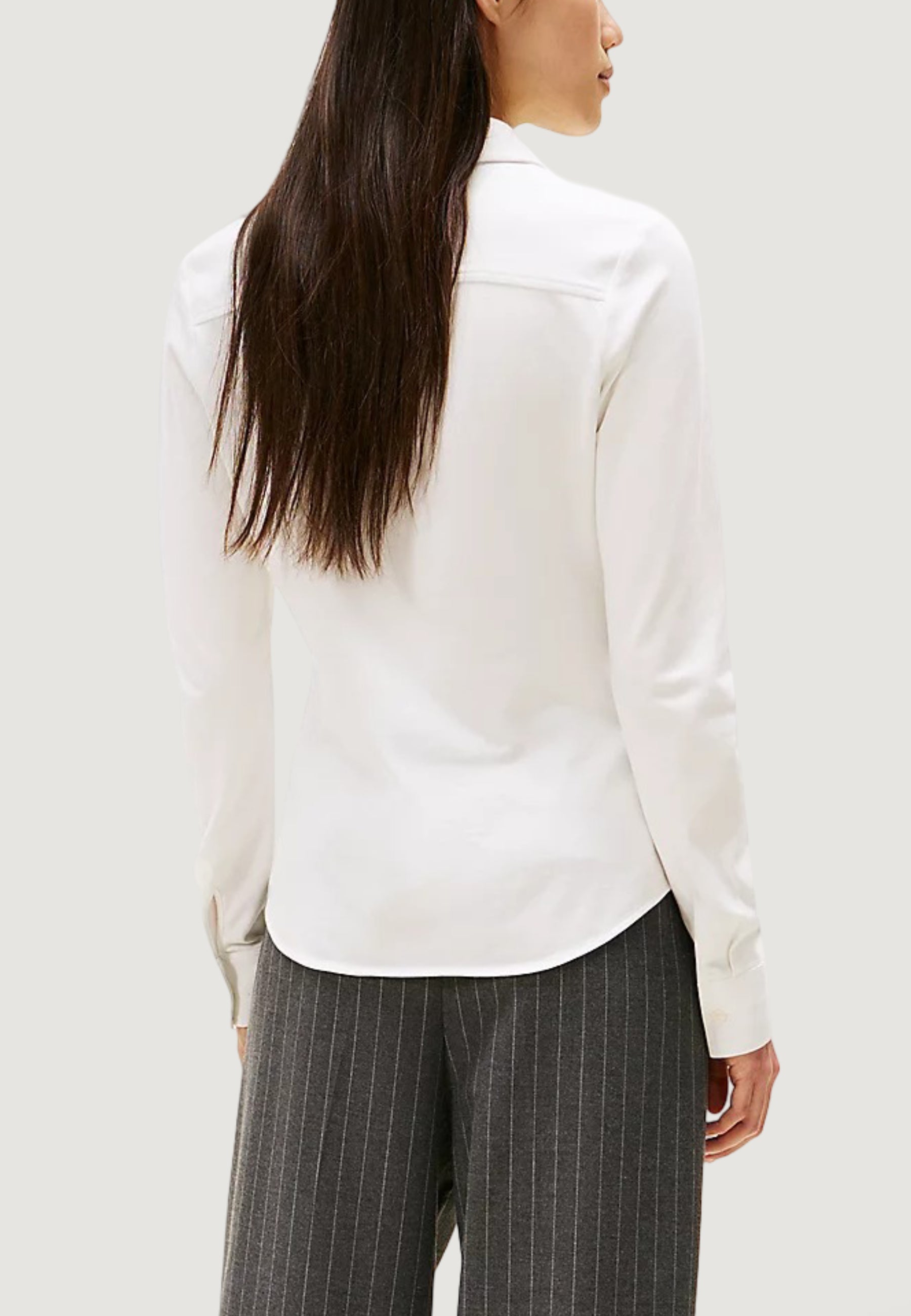 Camicia manica lunga Tommy Hilfiger 1985 SLIM PIQUE BTN