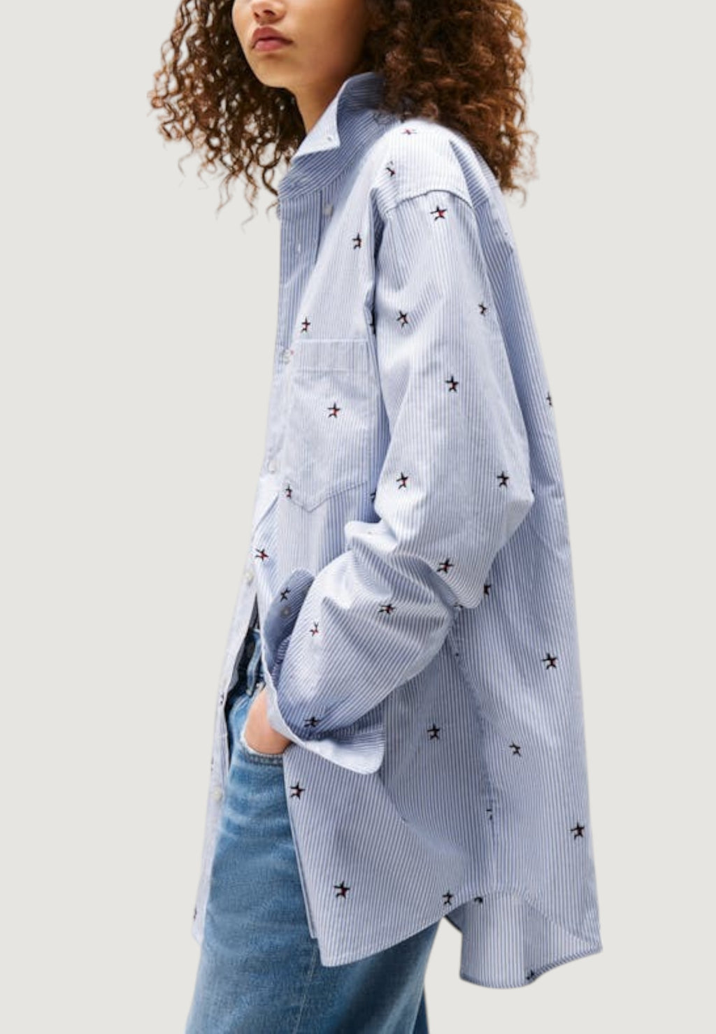 Camicia manica lunga Tommy Hilfiger Jeans TOMMY GIRL EMBROIDER