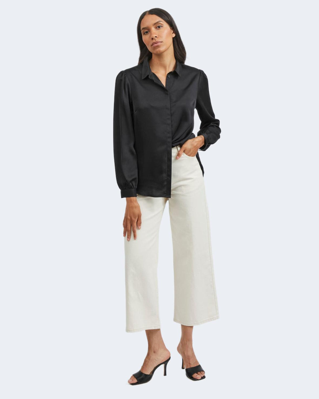 Camicia manica lunga Vila Clothes NOOS - VIELLETTE SATIN L/S SHIRT/SU - NOOS