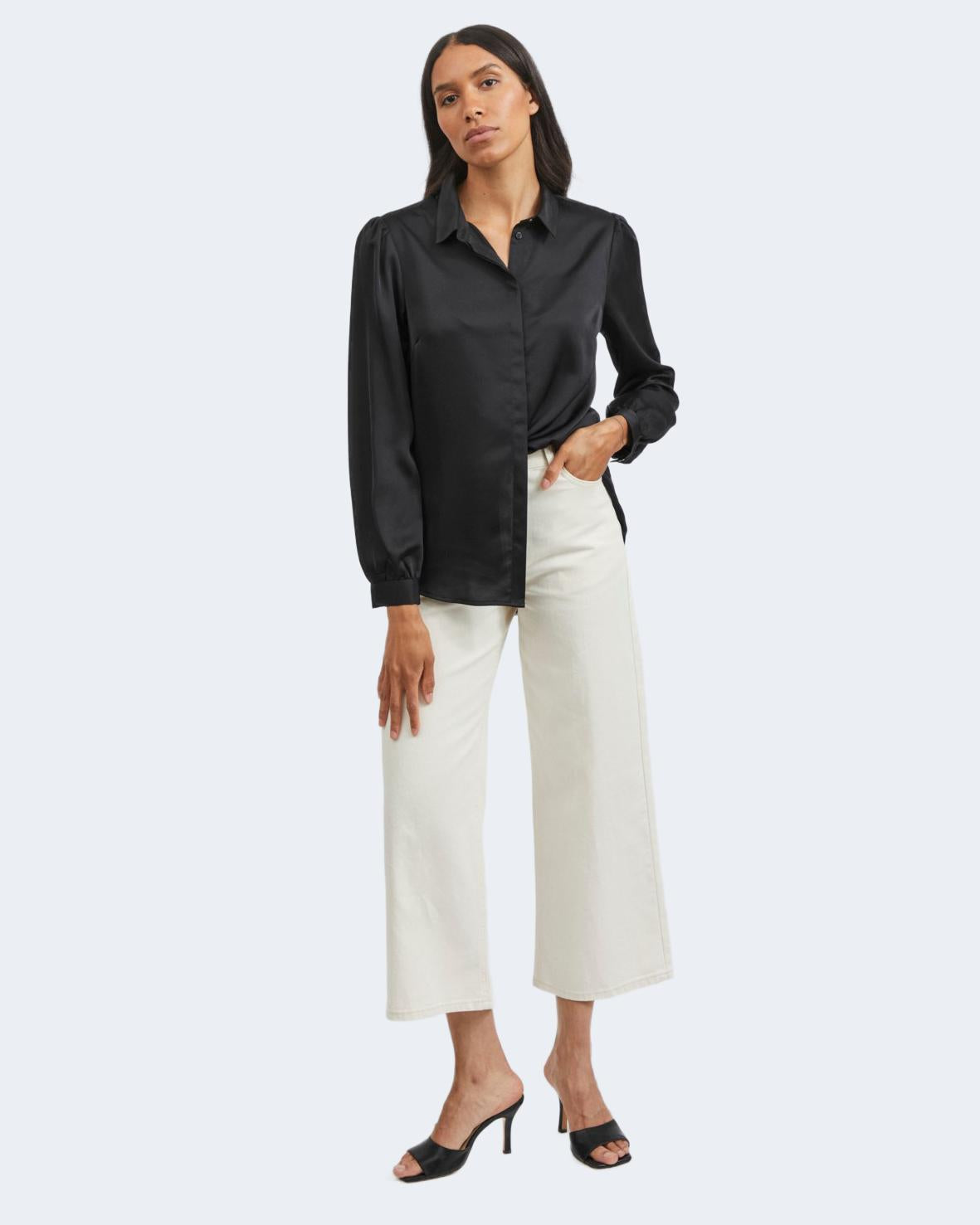 Camicia manica lunga Vila Clothes NOOS - VIELLETTE SATIN L/S SHIRT/SU - NOOS