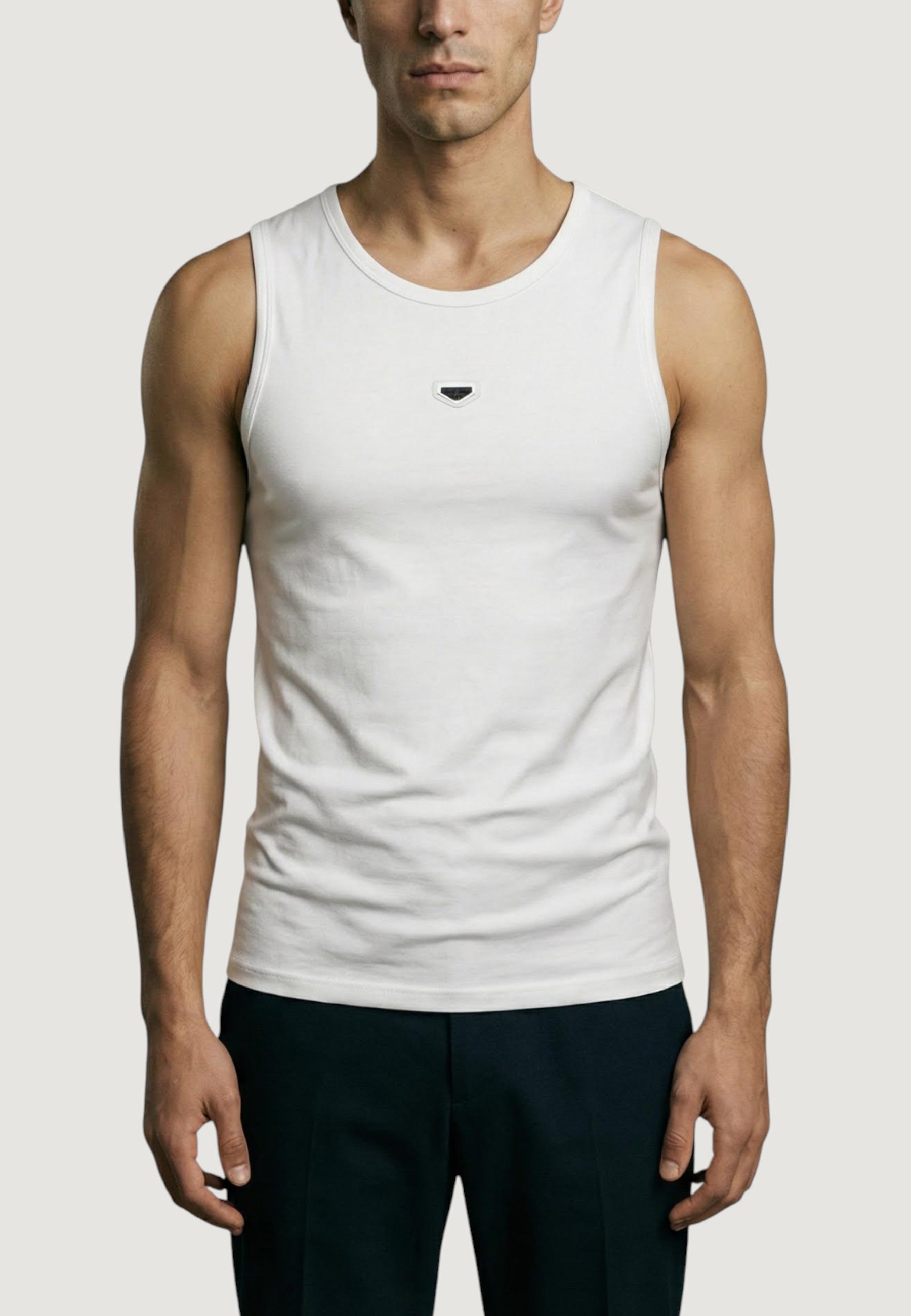 Canotta Antony Morato REGULAR FIT WITH METAL RUBBER PLATE ON FRONT