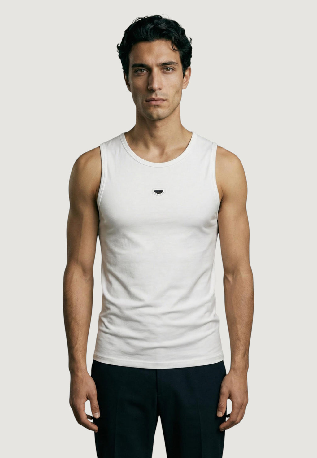 Canotta Antony Morato REGULAR FIT WITH METAL RUBBER PLATE ON FRONT