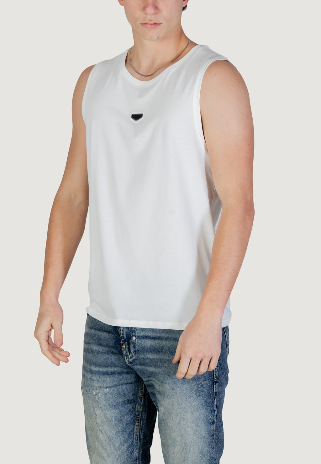Tank tops Antony Morato REGULAR FIT WITH METAL RUBBER PLATE ON FRONT