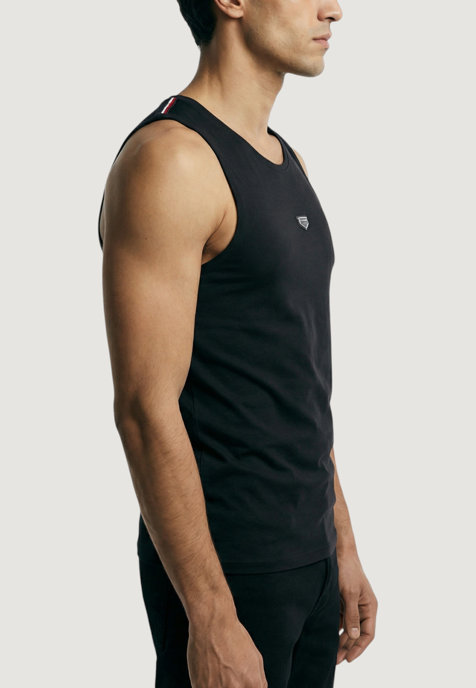 Canotta Antony Morato REGULAR FIT WITH METAL RUBBER PLATE ON FRONT