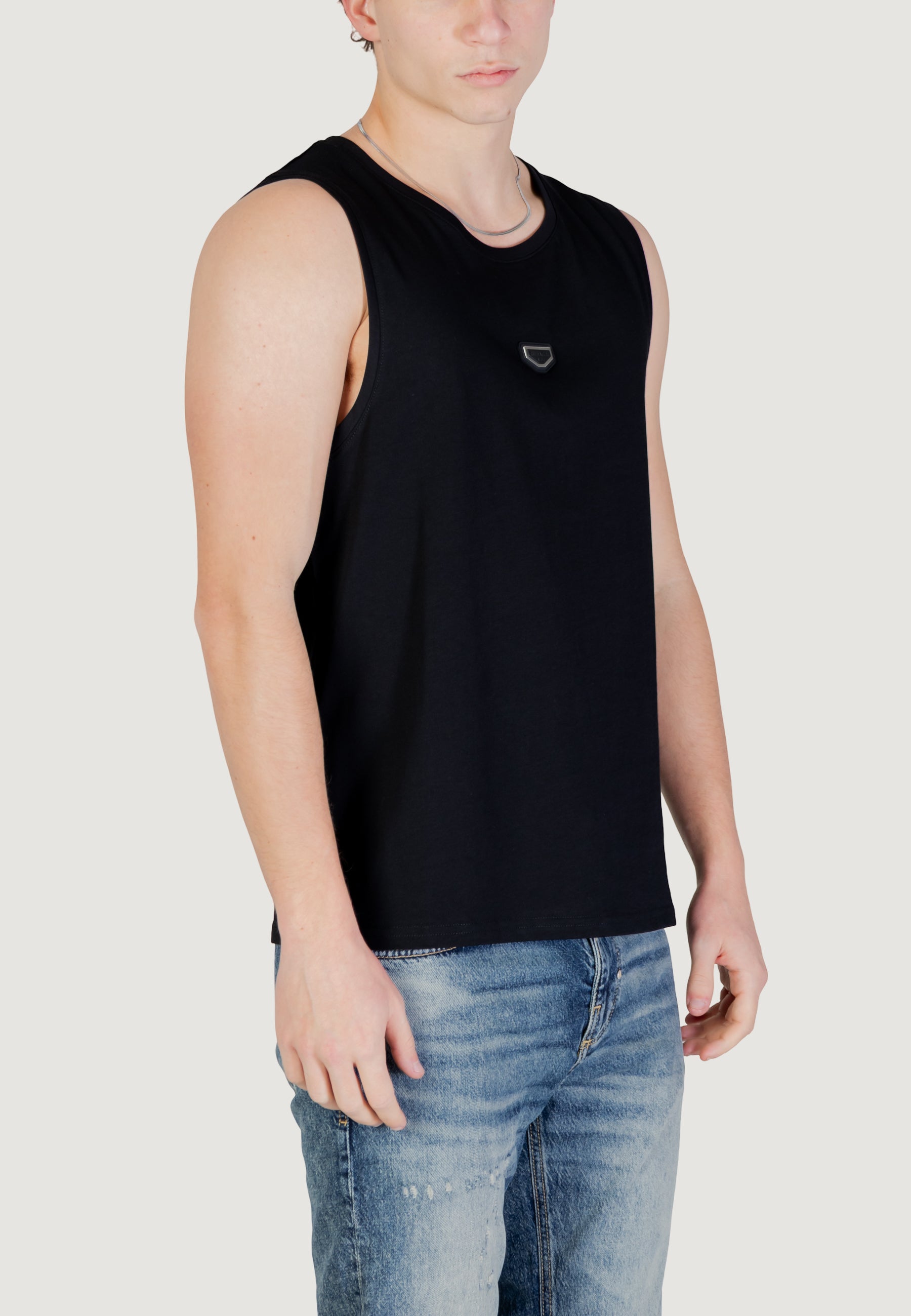 Tank tops Antony Morato REGULAR FIT WITH METAL RUBBER PLATE ON FRONT