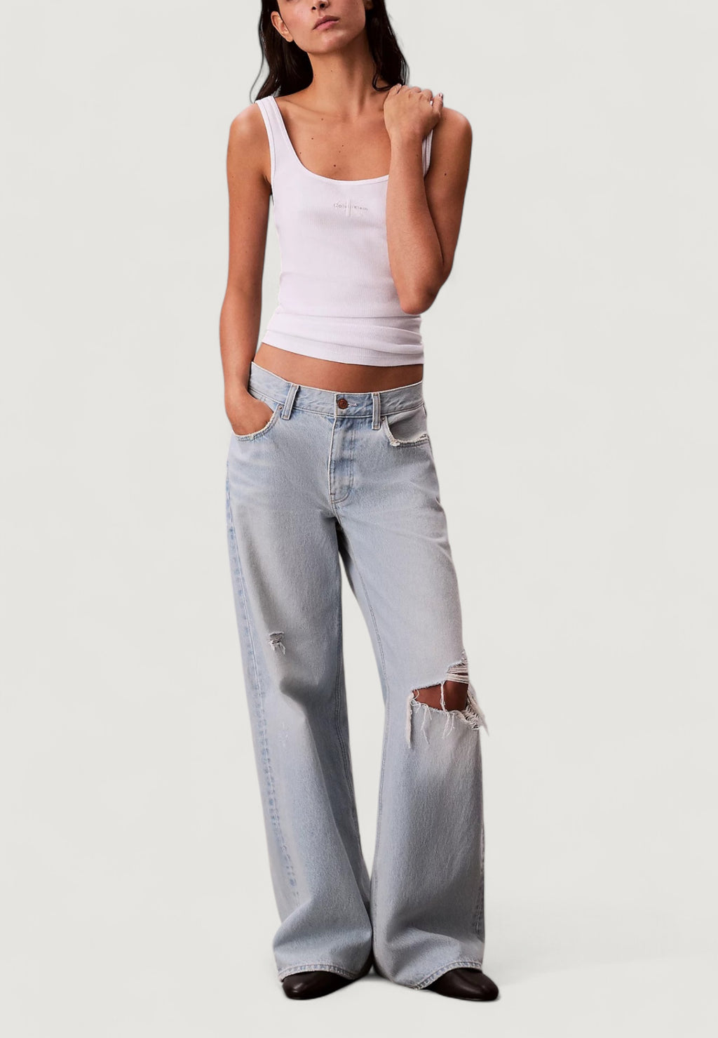 Tank top Calvin Klein Jeans MONOGRAM SCOOP