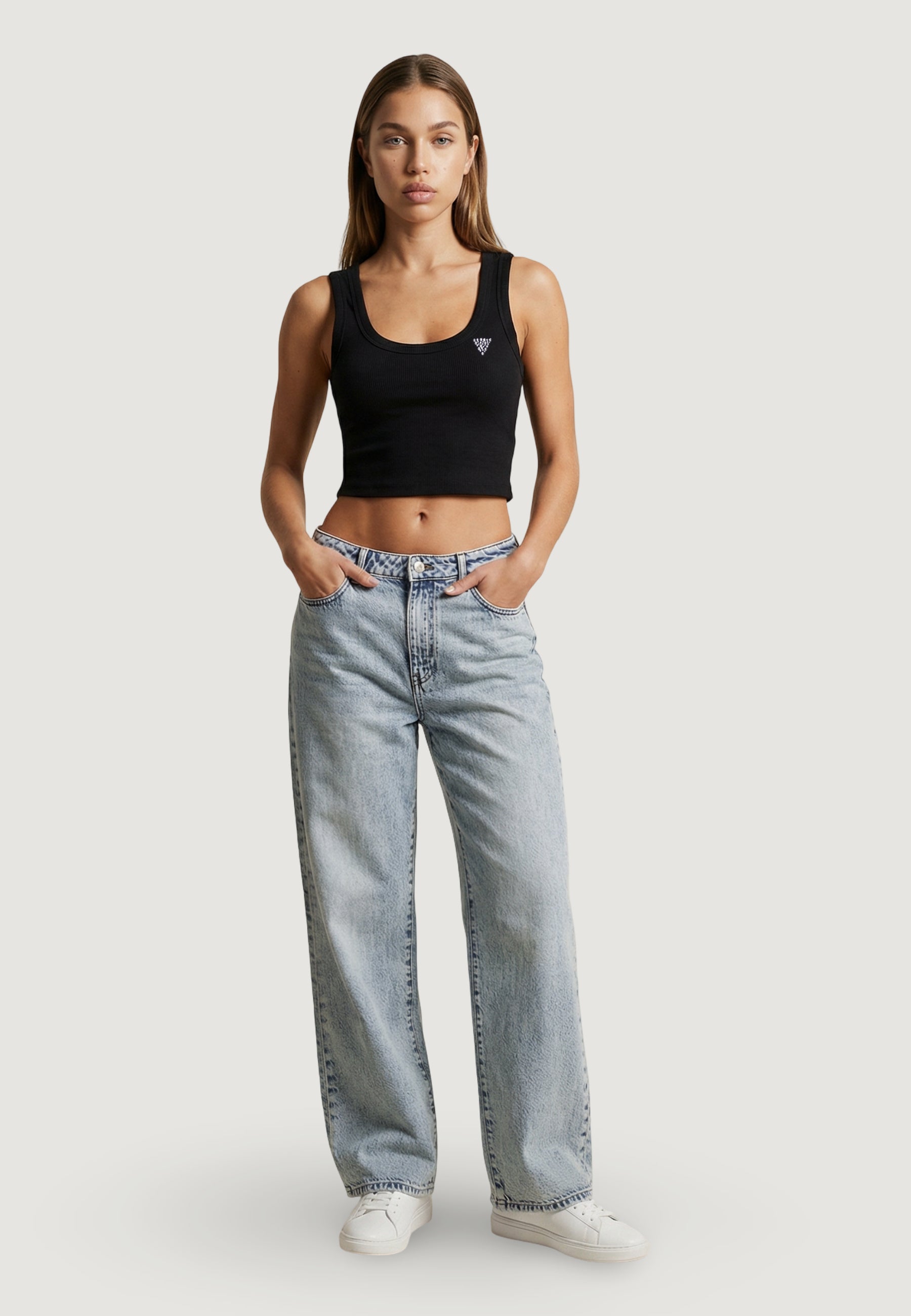 Tank top Guess Active SILVY RIB TANK TOP