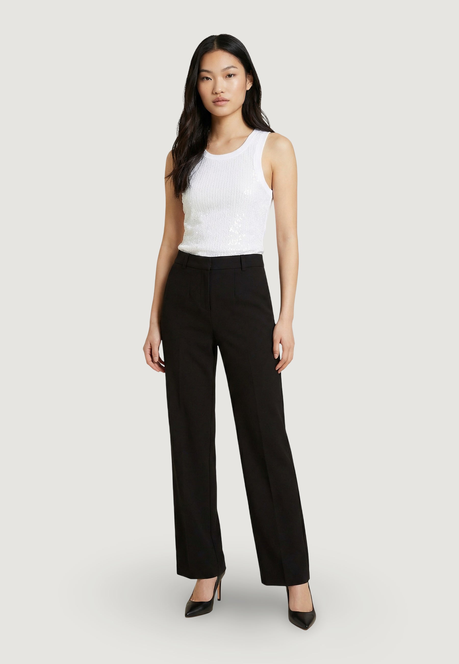 Canotta Guess SL ALEXIA SEQUINS TANK TOP