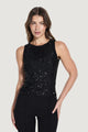 Canotta Guess SL ALEXIA SEQUINS TANK TOP