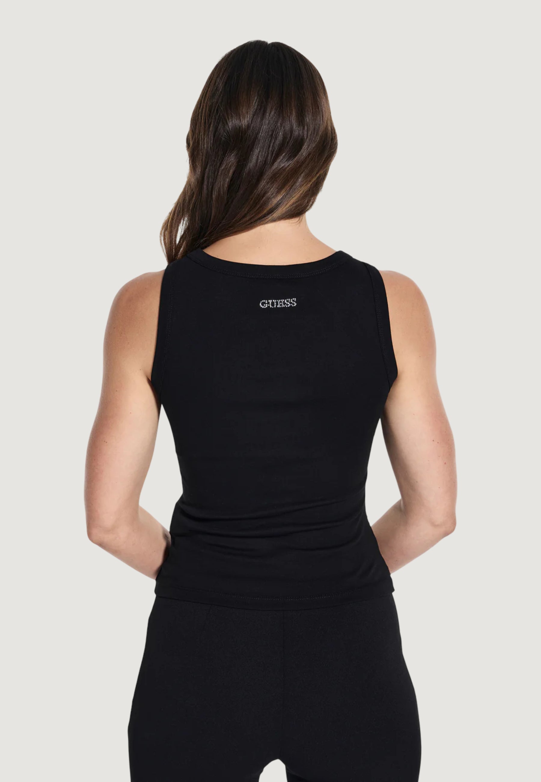 Canotta Guess SL ALEXIA SEQUINS TANK TOP