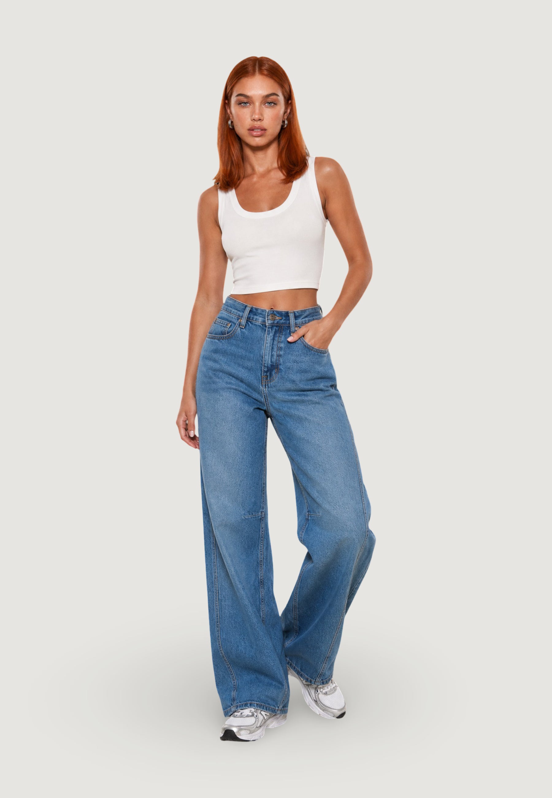 Tank top I am CROP TOP BASIC