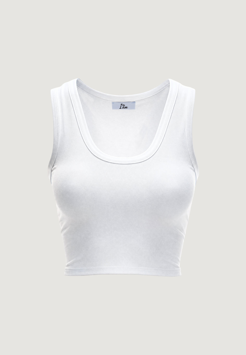 Tank top I am CROP TOP BASIC