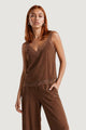 Tank top I am TOP CRINKLE PIZZO