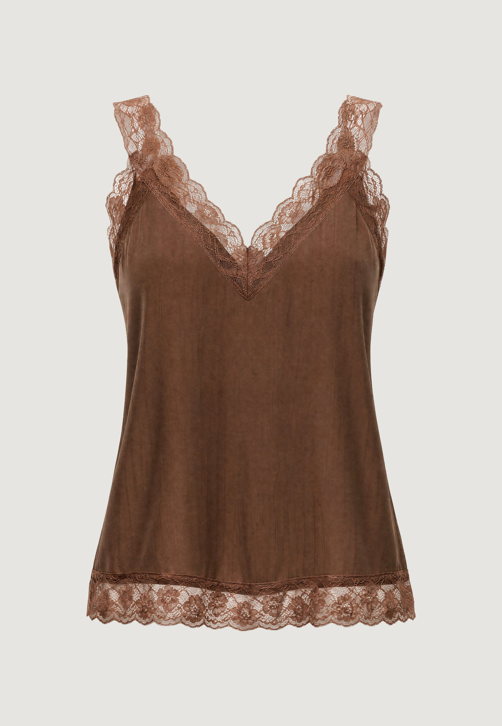 Tank top I am TOP CRINKLE PIZZO