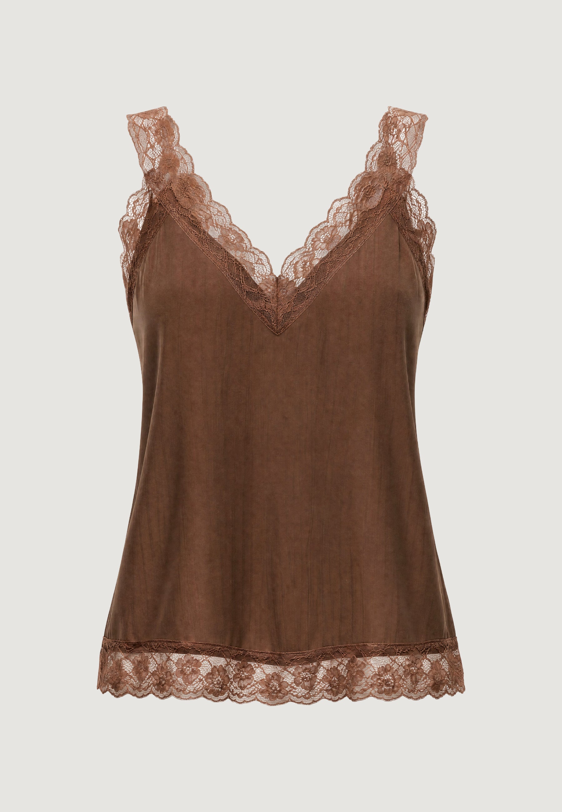 Tank top I am TOP CRINKLE PIZZO