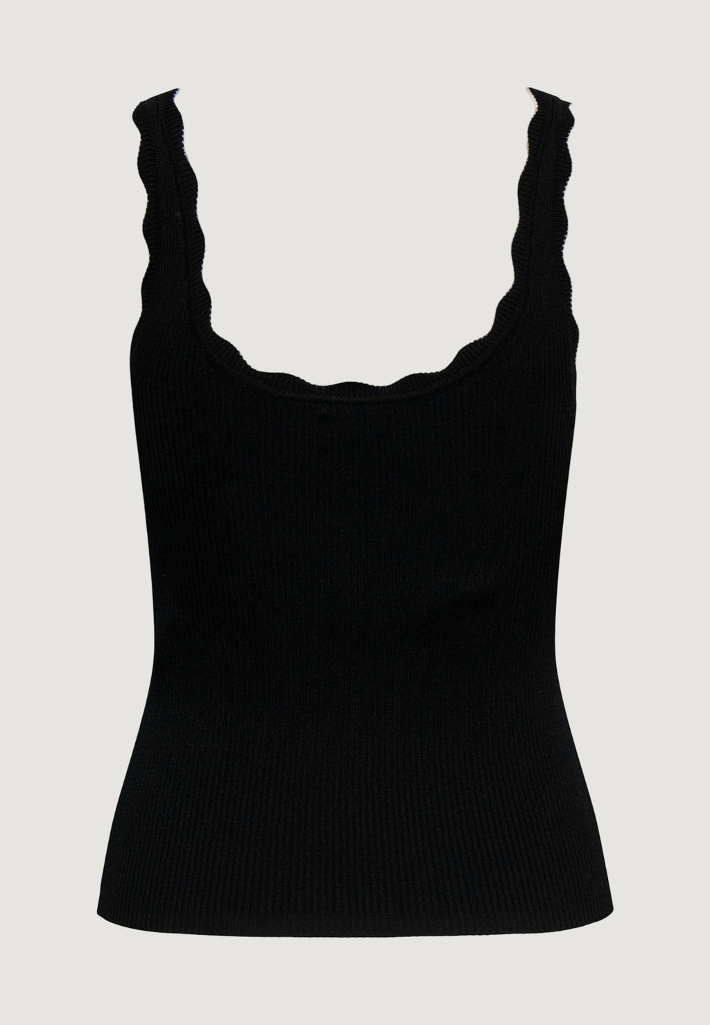 Canotta Jacqueline de Yong JDYNANNA S/L SCALLOP EDGE TOP KNT - 15290585