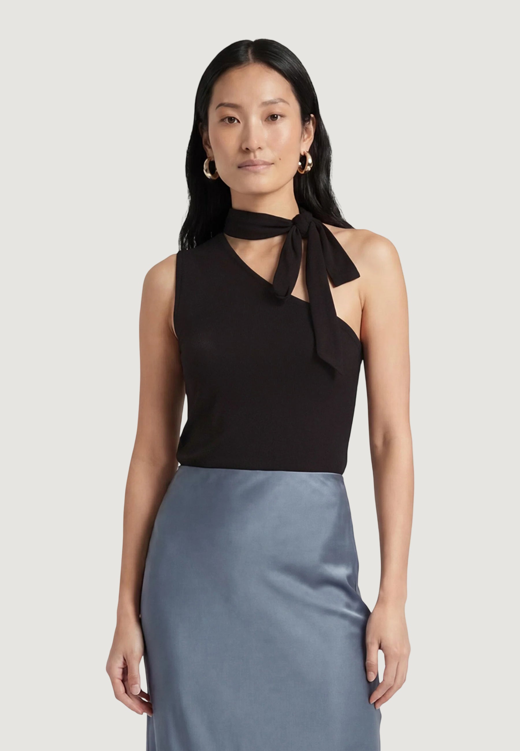 Tank top Jacqueline de Yong JDYMATI ONE SHOULDER SCARF TOP JRS EXP