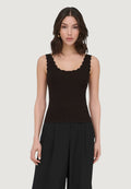 Canotta Jacqueline de Yong JDYNANNA S/L SCALLOP EDGE TOP KNT