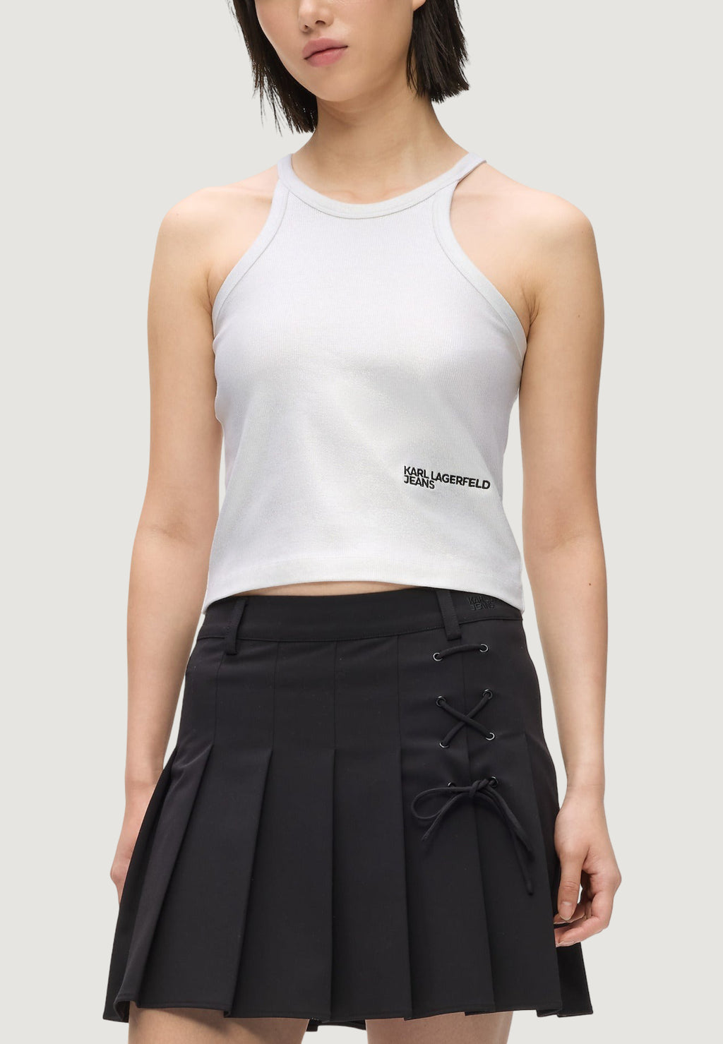 Tank top Karl Lagerfeld Jeans KLJ Coated Ribbed Tank