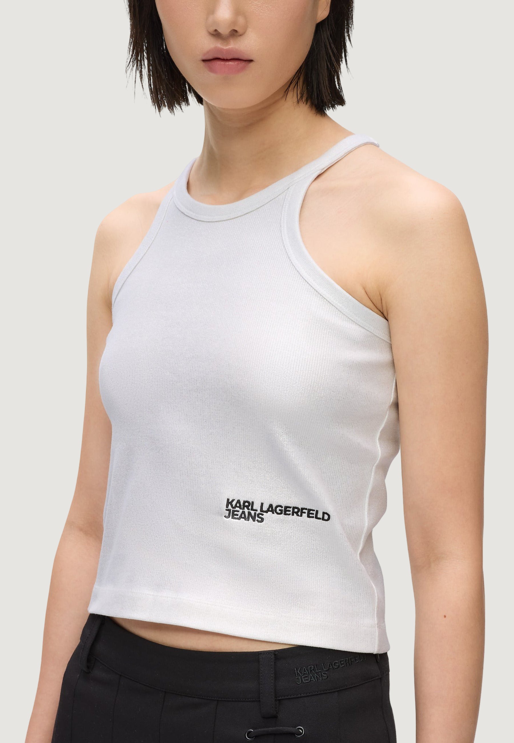 Tank top Karl Lagerfeld Jeans KLJ Coated Ribbed Tank