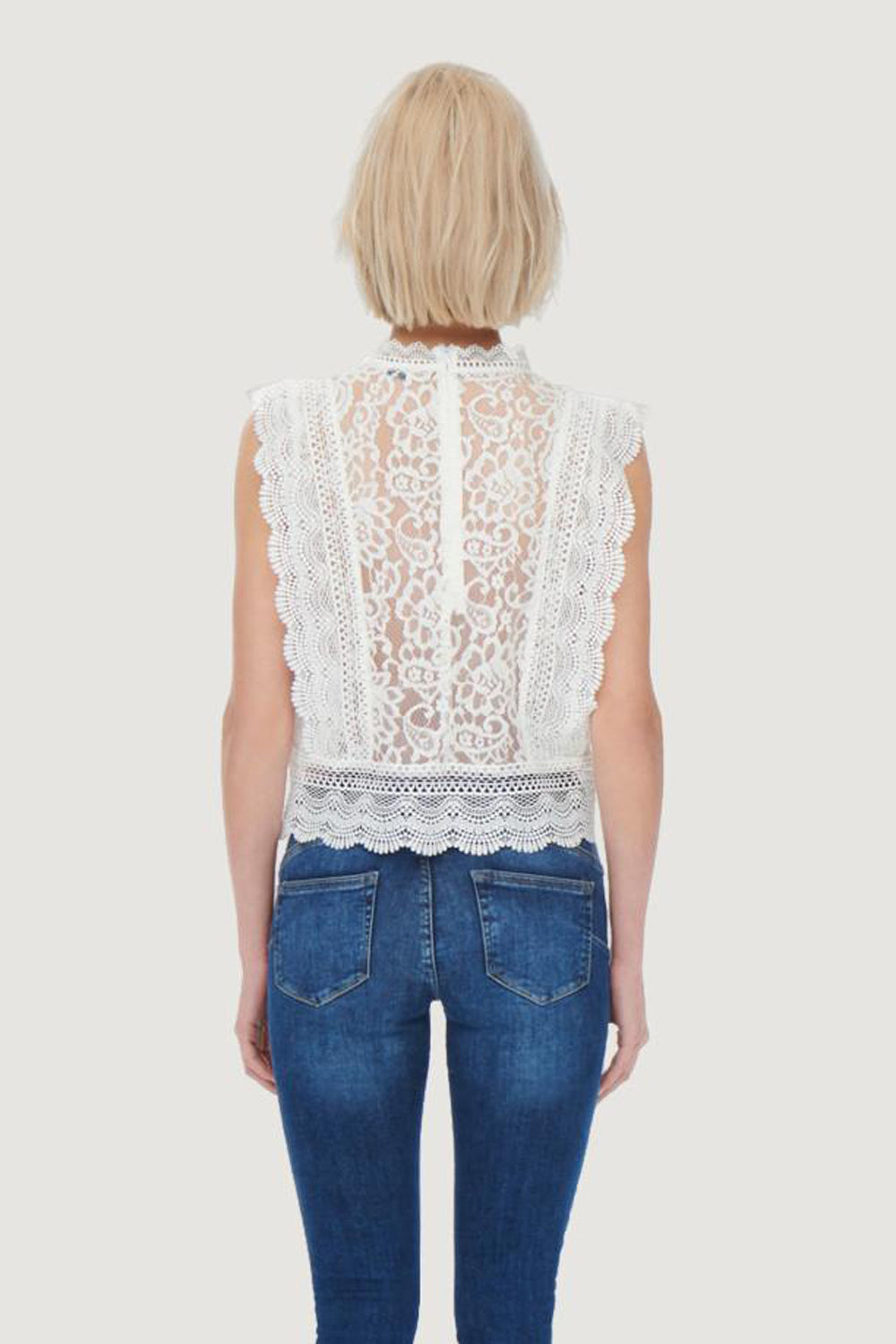 Top Only ONLKARO S/L LACE NOOS WVN