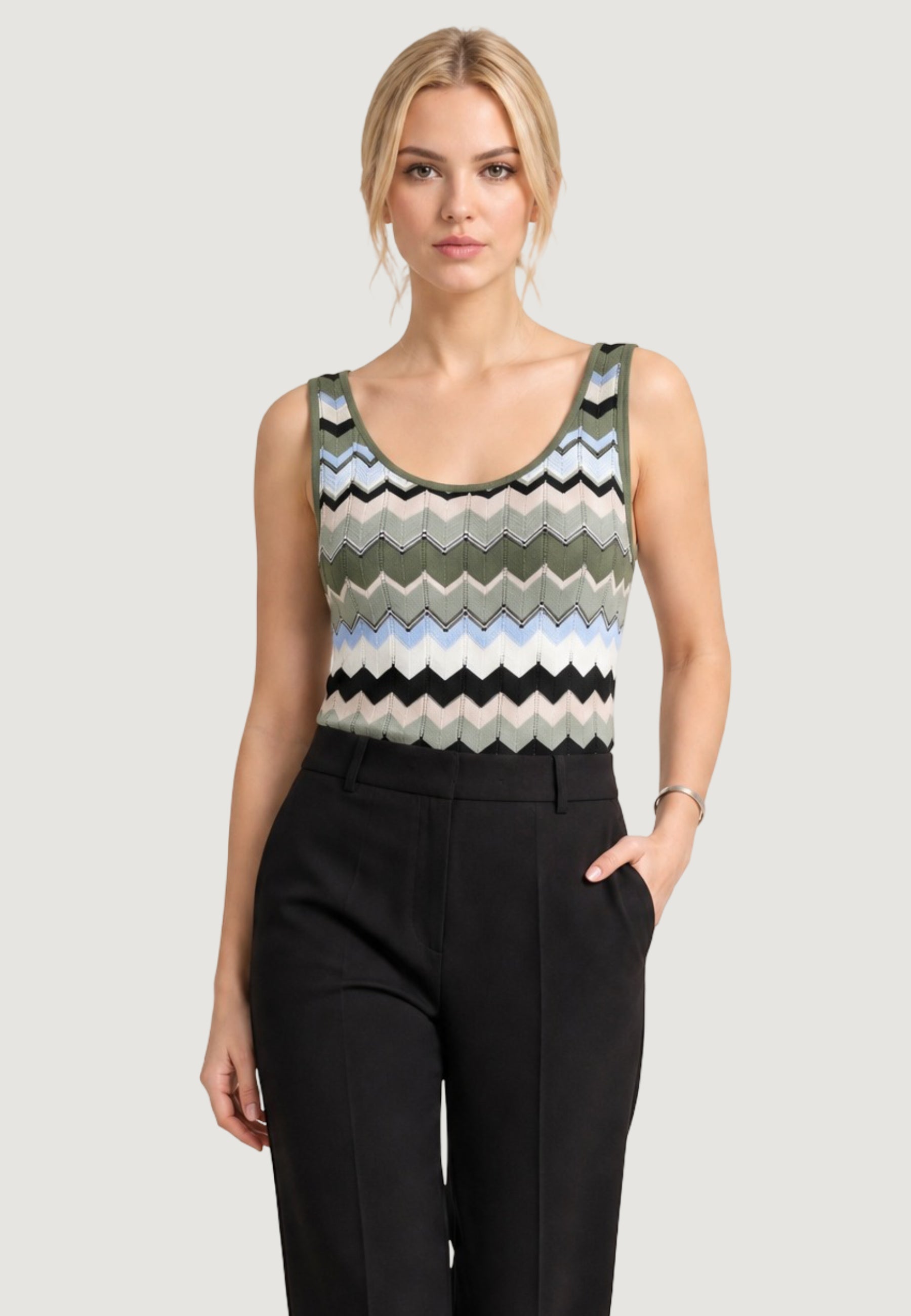 Tank top Street One zig-zag top