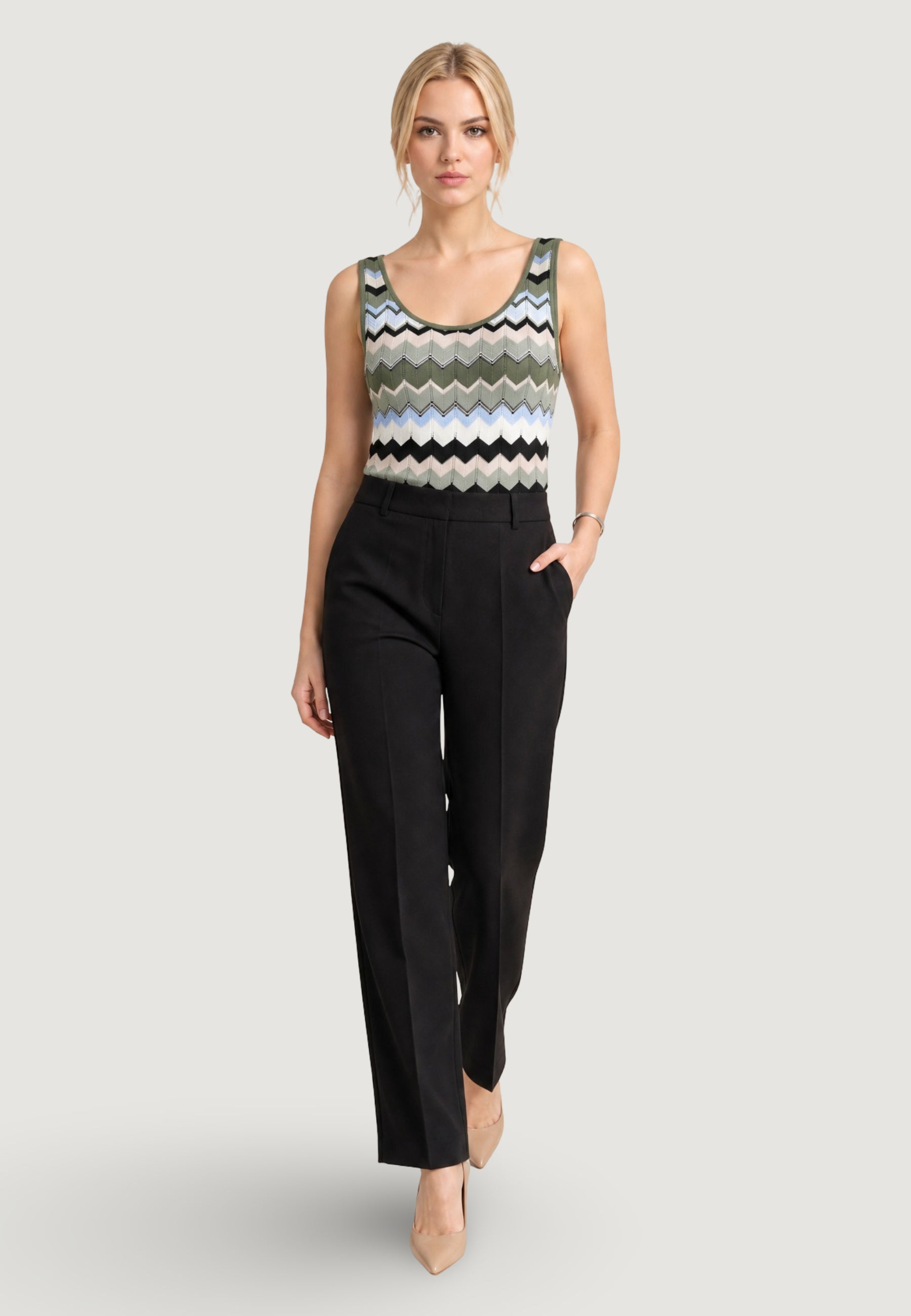 Tank top Street One zig-zag top
