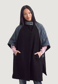 Hood Desigual PONCHO_YUMA DENIM BLU