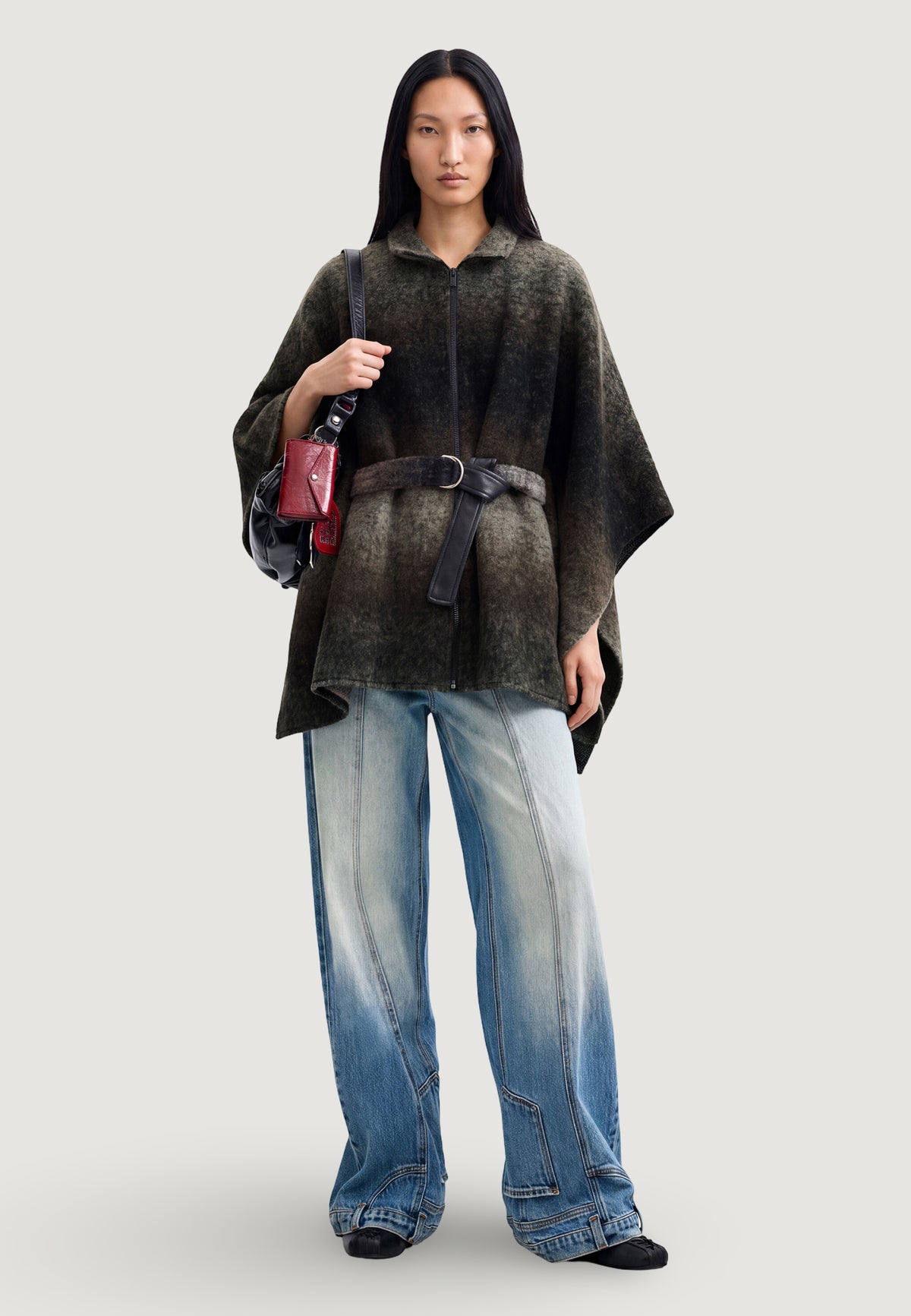 Mantella Desigual PONCHO_ALDAMA BELT