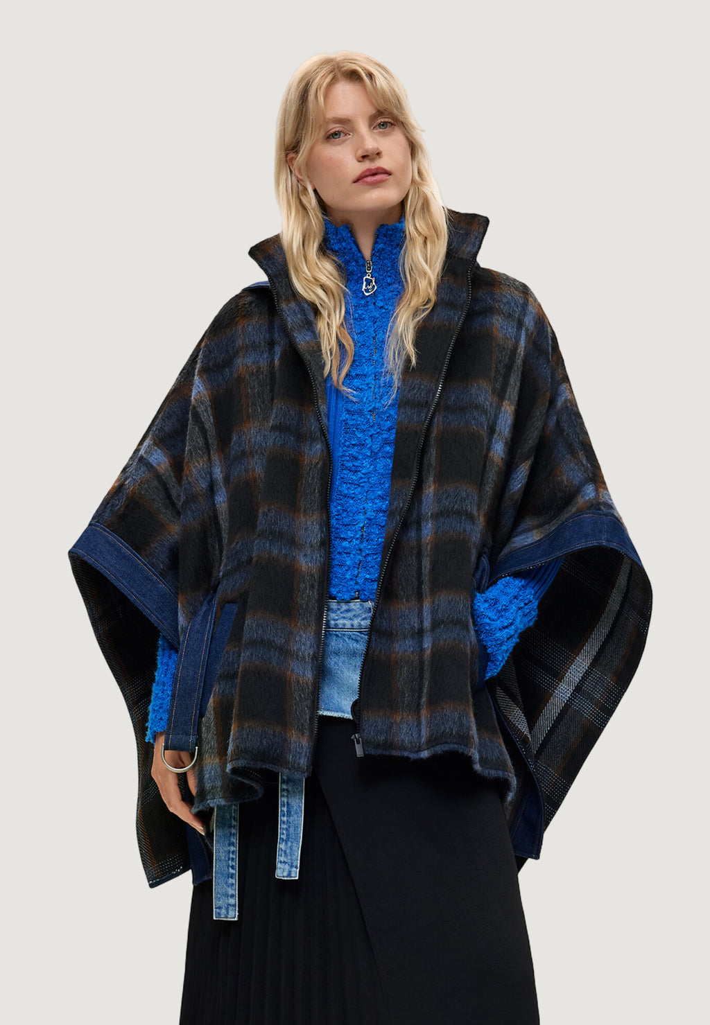 Mantella Desigual PONCHO_ALDAMA BELT DENIM