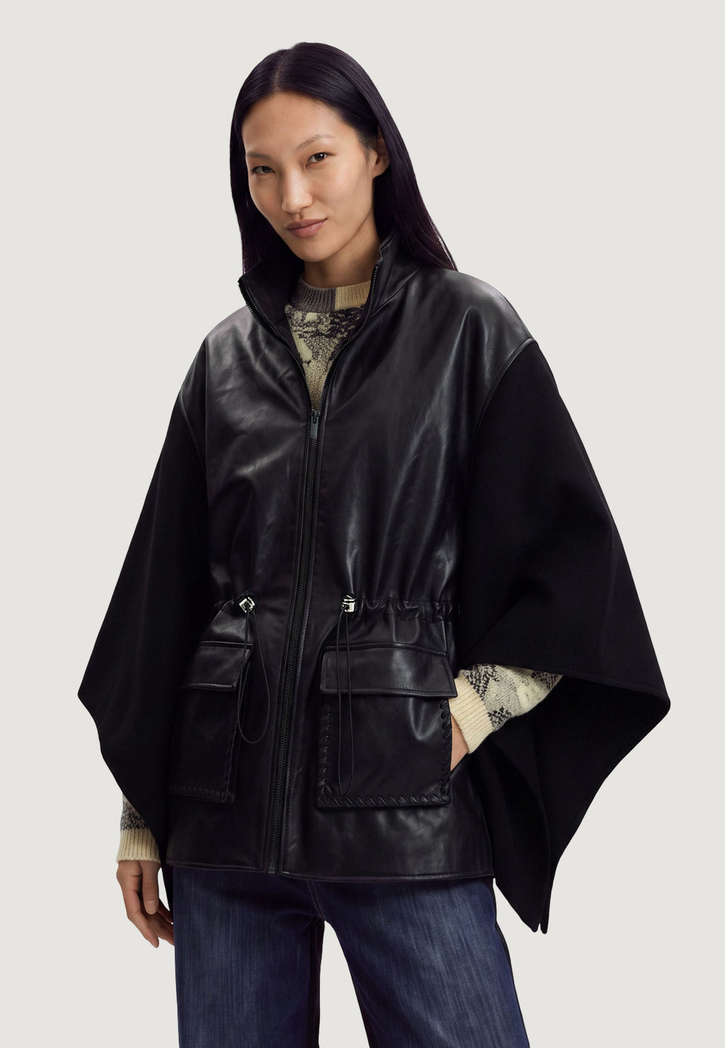 Mantella Desigual PONCHO_ALDAMA TRENZADO