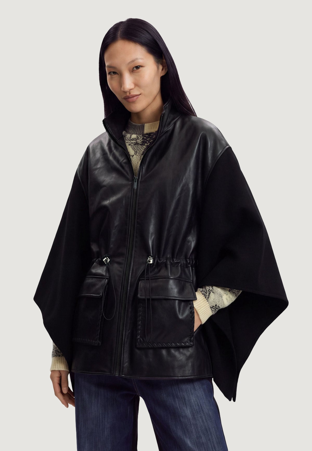 Mantella Desigual PONCHO_ALDAMA TRENZADO