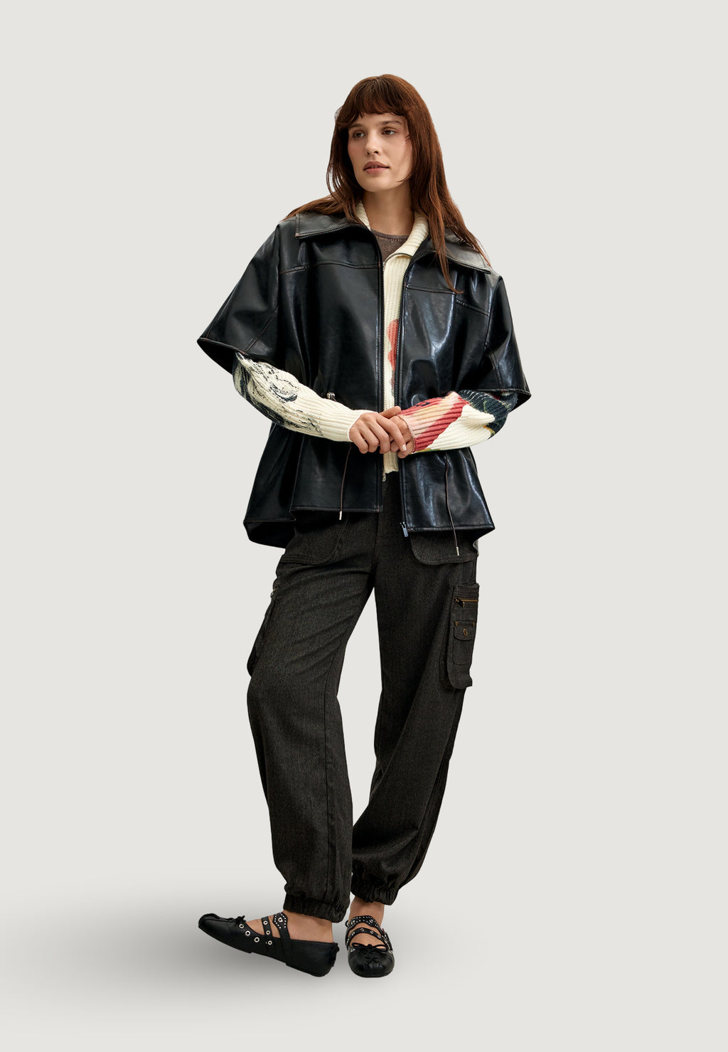 Mantella Desigual PONCHO_RICHMOND HIGH NECK