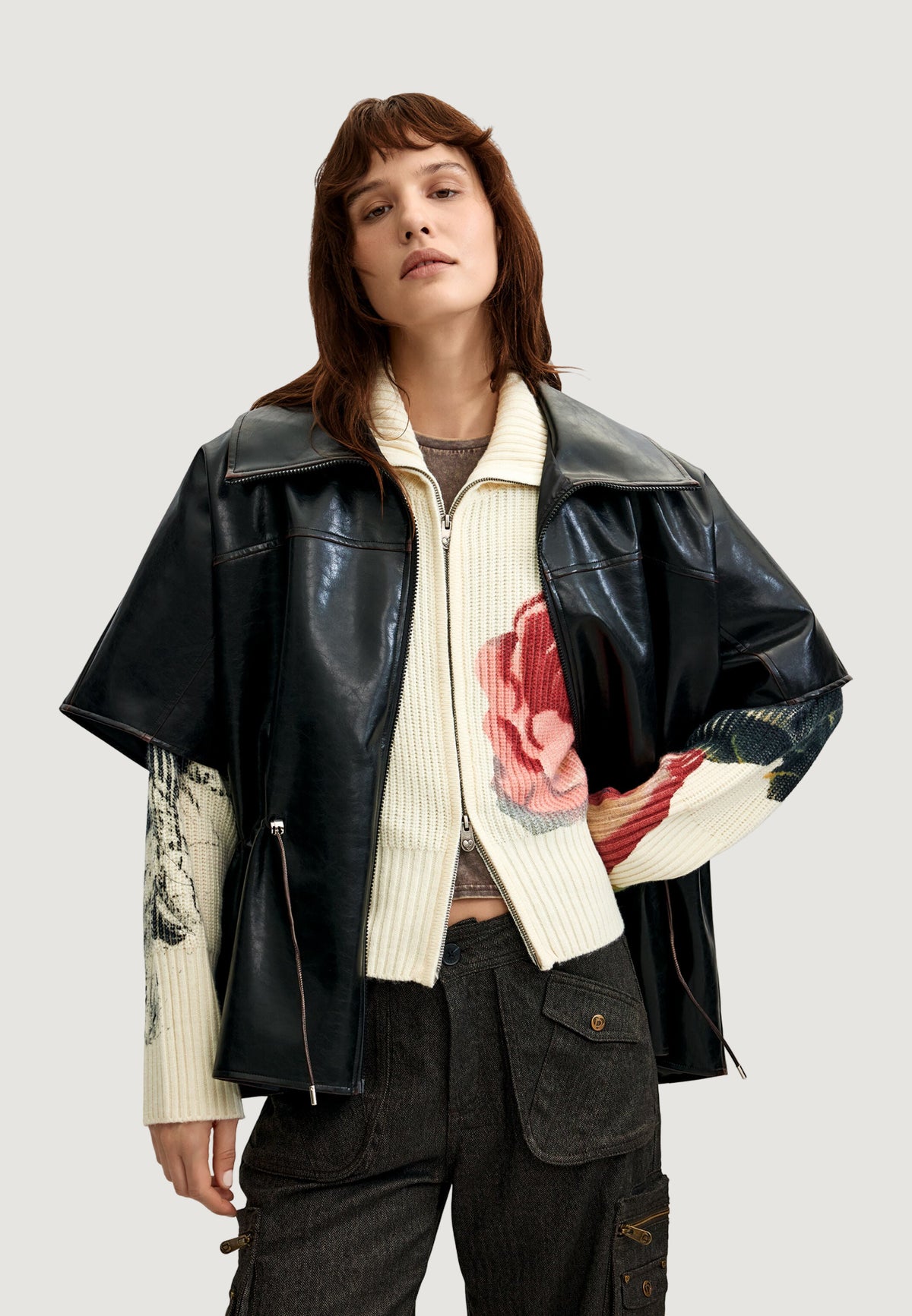 Mantella Desigual PONCHO_RICHMOND HIGH NECK