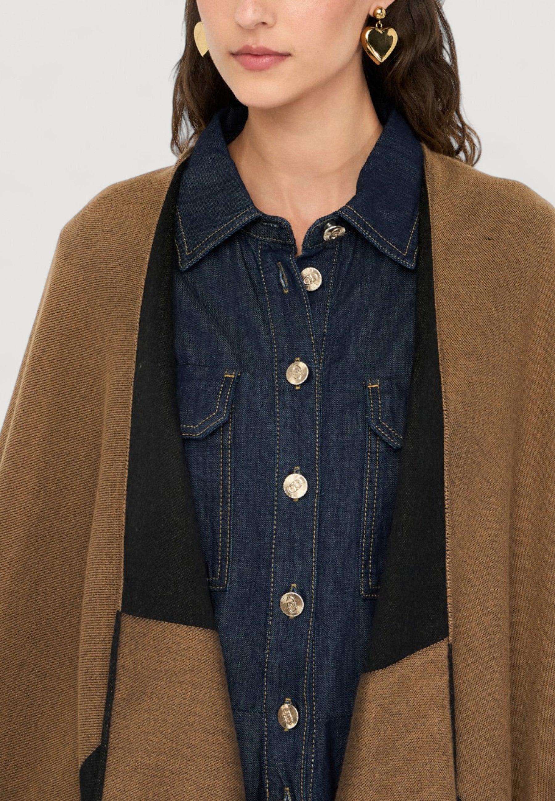 Hood Liu-Jo PONCHO OVAL MONOGRAM