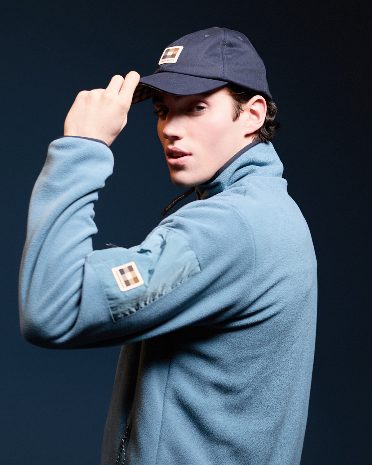 Cappello con visiera Aquascutum Active BADGE BASEBALL CAP