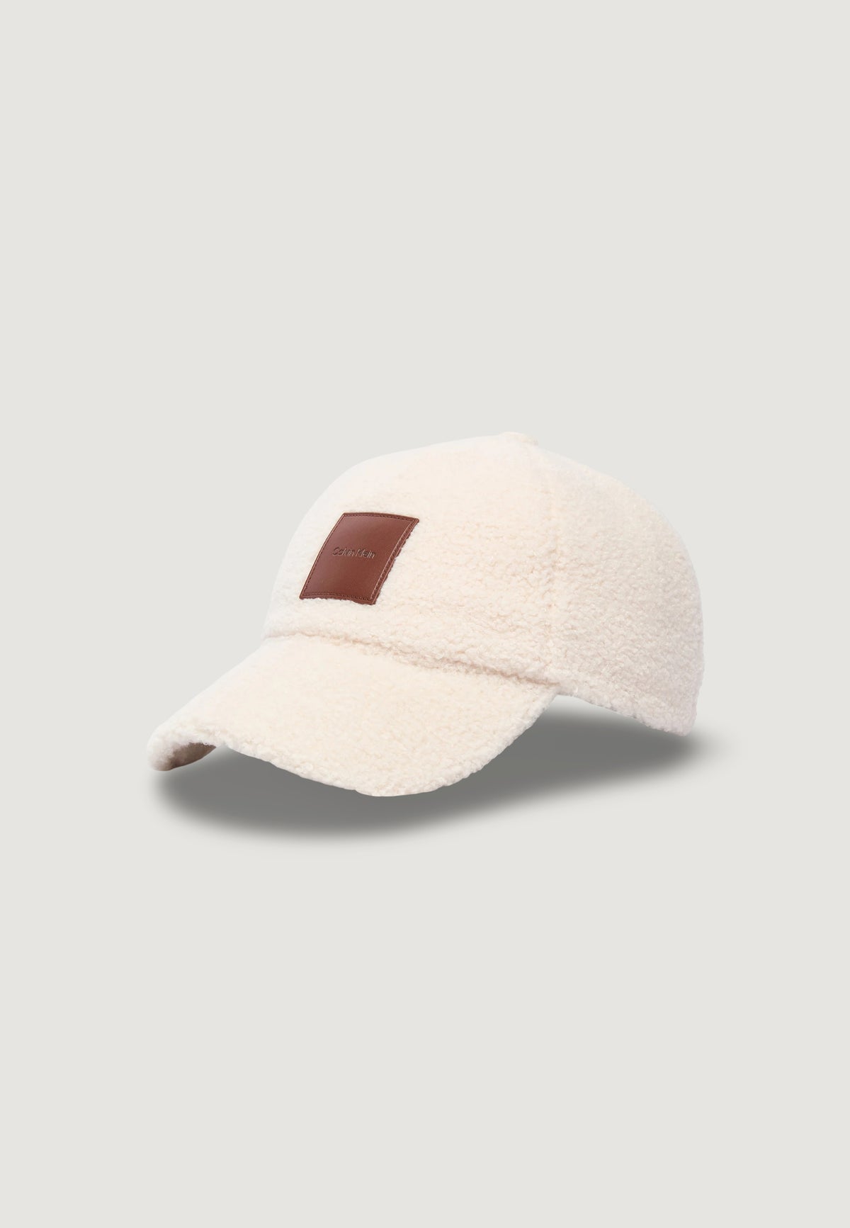 Cappello con visiera Calvin Klein ALL-OVER SHERPA W/ PATCH CAP
