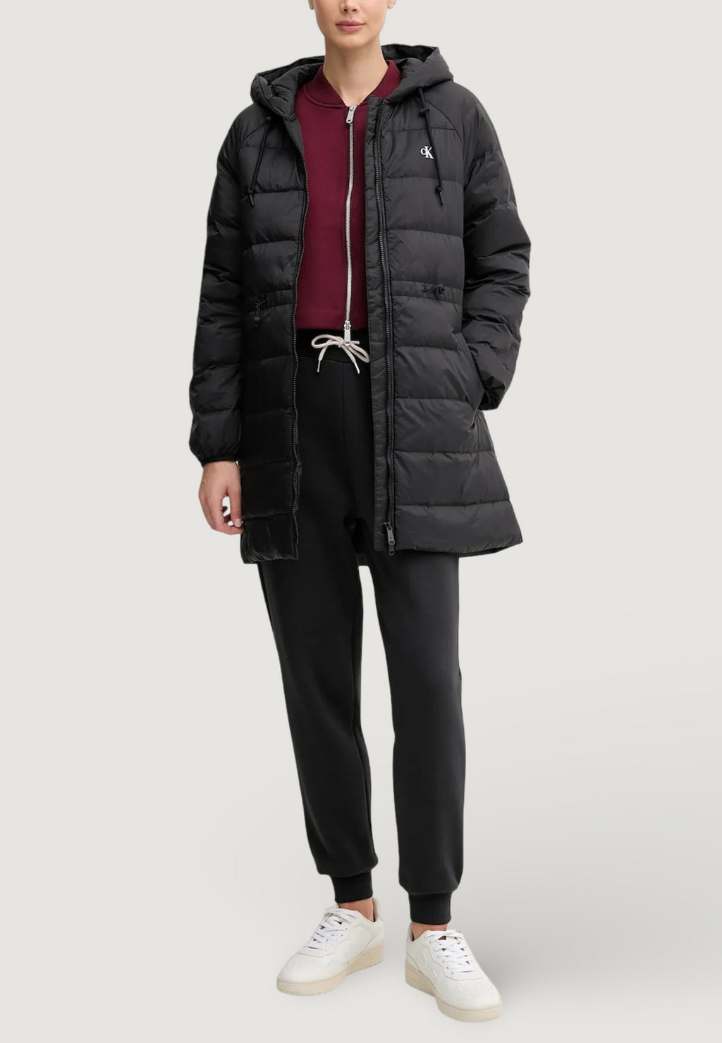 Coat Calvin Klein Jeans LIGHTWEIGHT LOGO MID