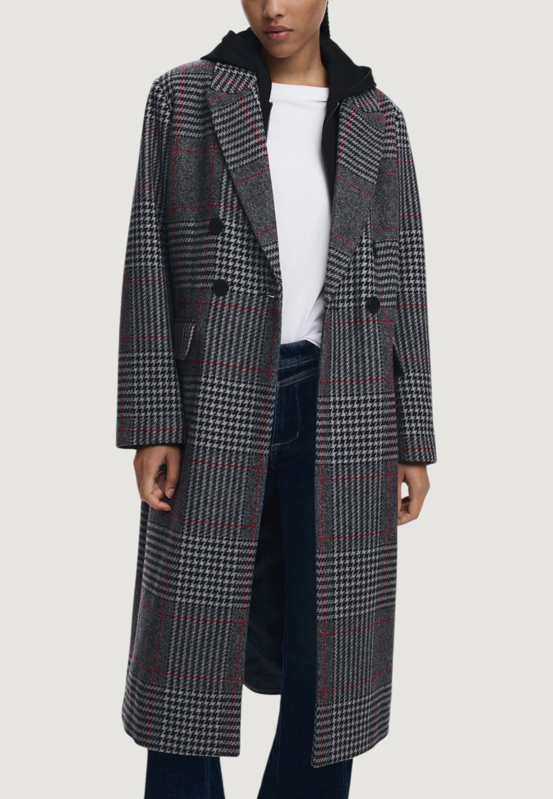 Cappotto Desigual COAT_CAPUCHA_CHECK