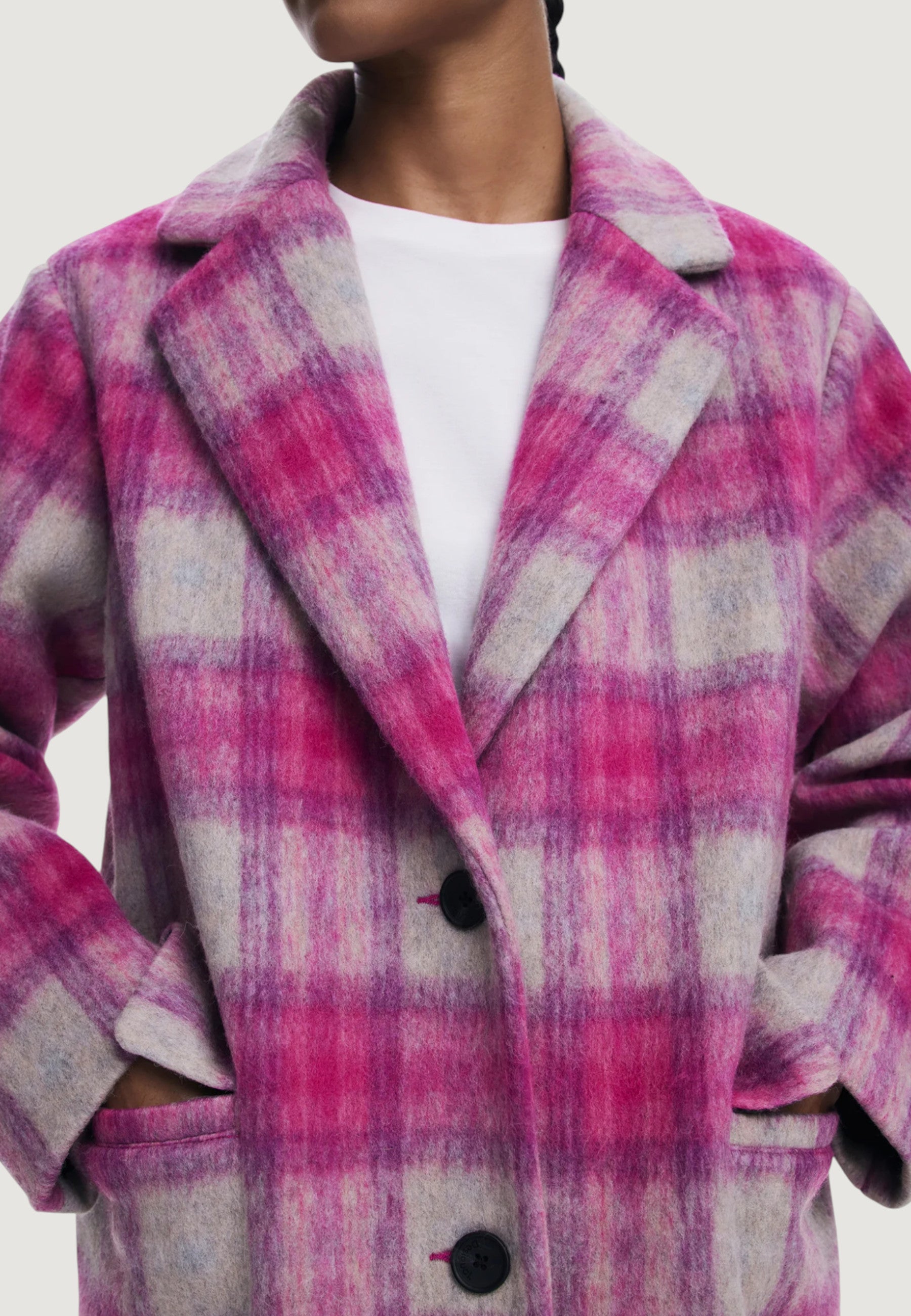 Cappotto Desigual COAT_PINKCHECK