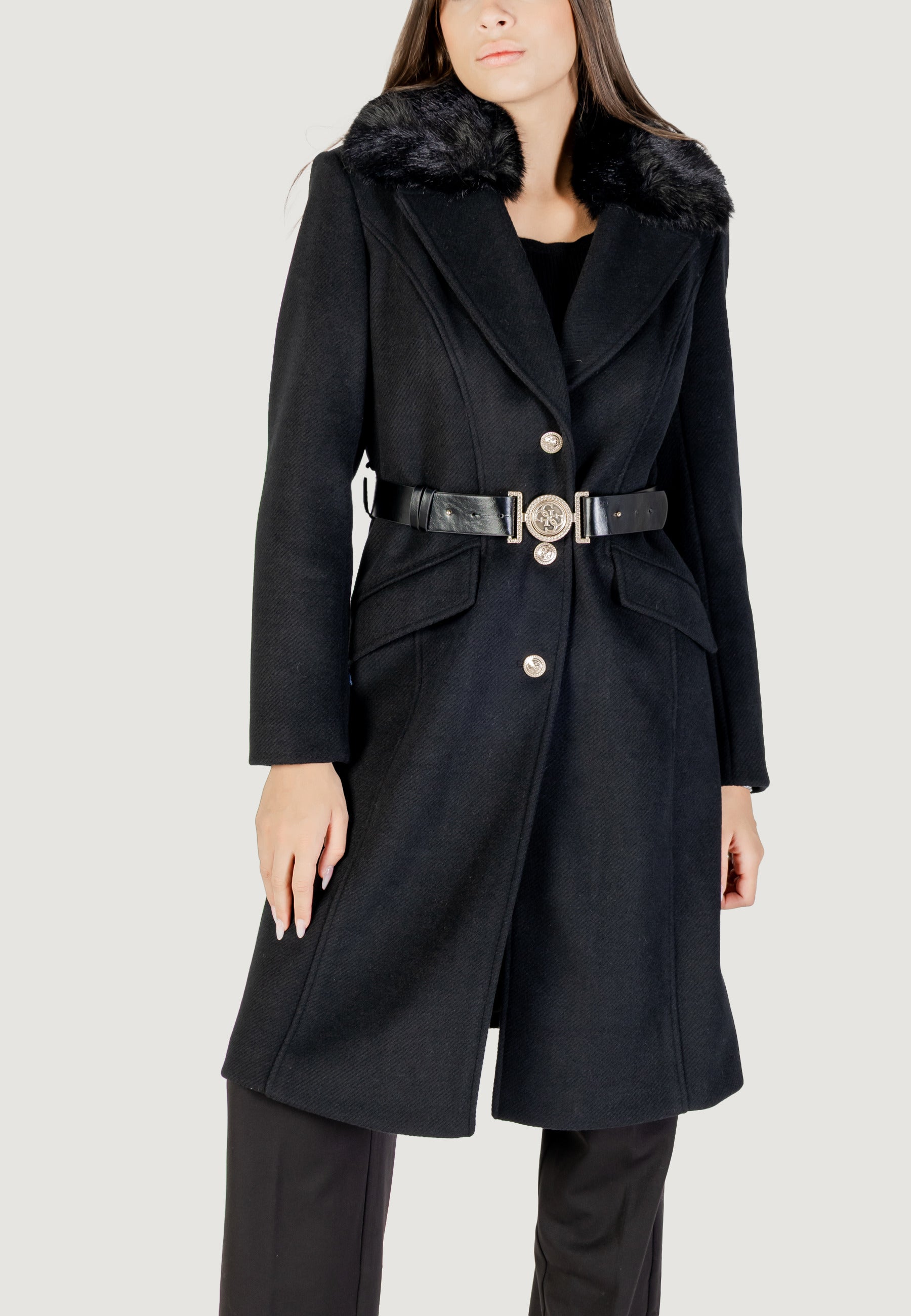 Coat Guess NEW PATRICE BELTED COAT