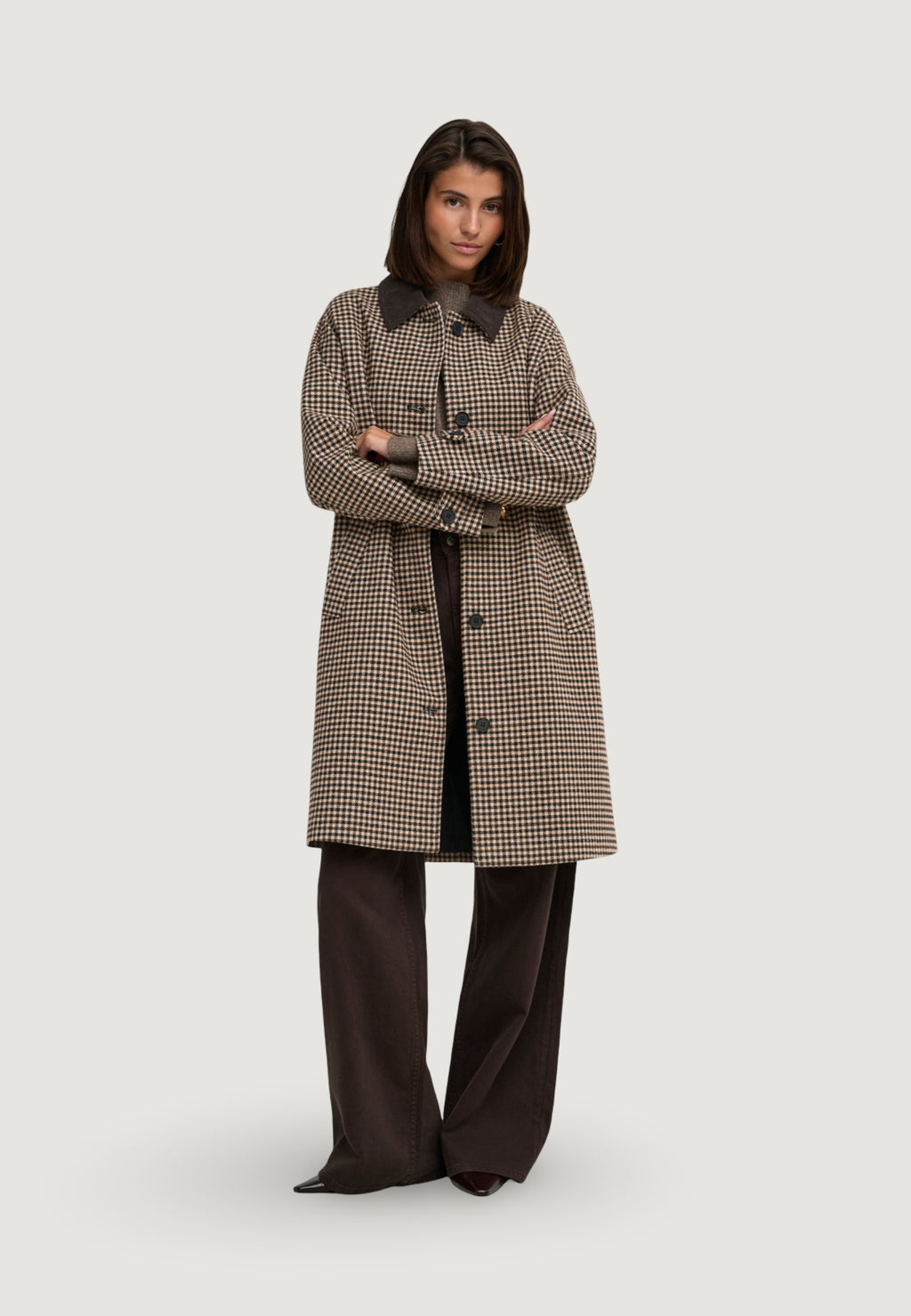 Cappotto Jacqueline de Yong Jdyvalerie Check Coat Otw Yfm